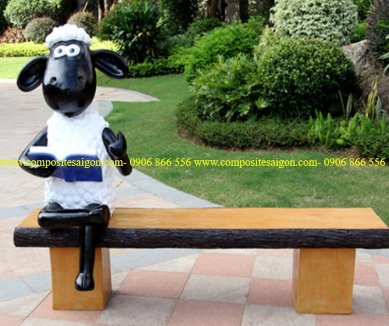 ban ghe mam non composite 1 6877 - Mô hình gấu nâu ngồi ghế [gấu cao 1300mm]